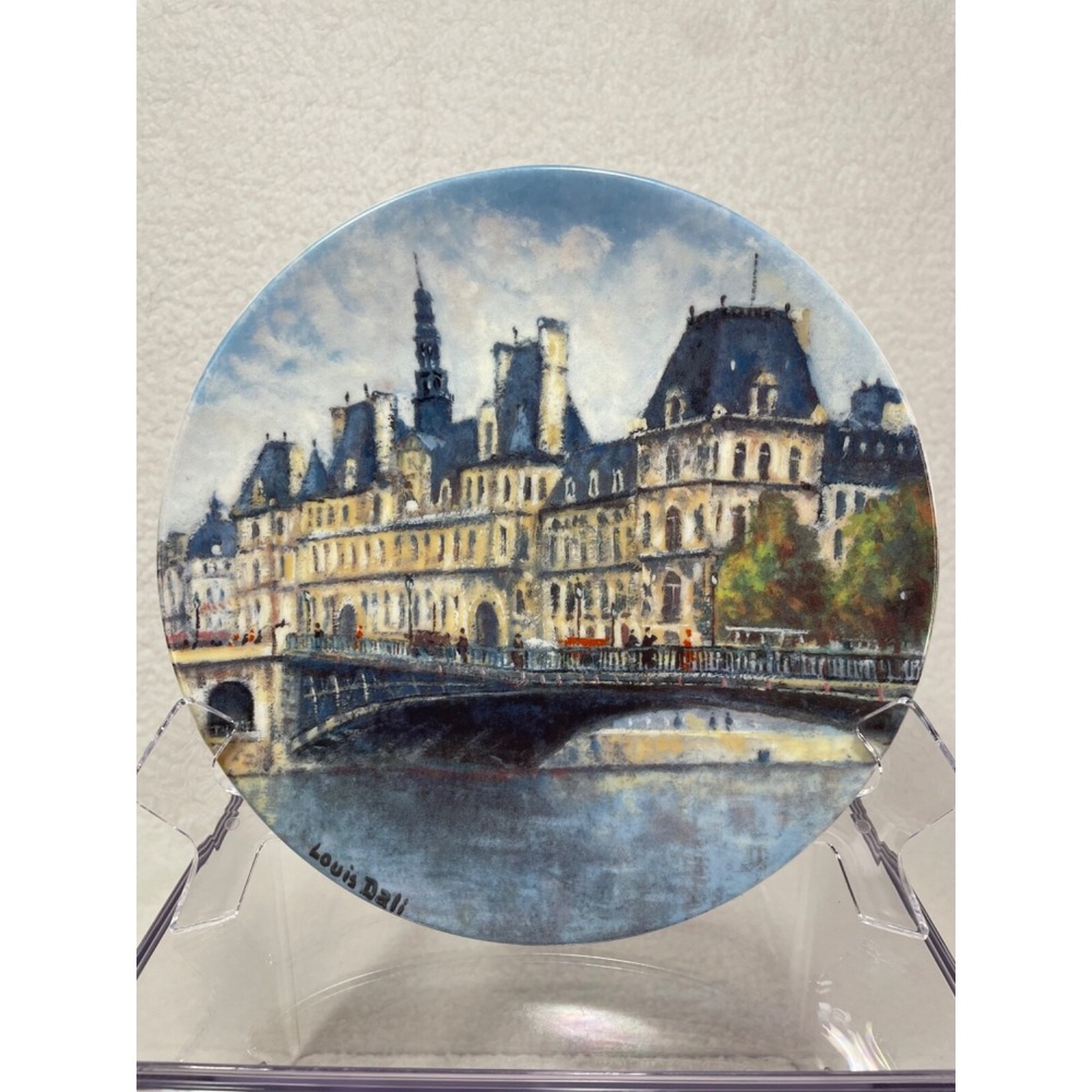 Louis Dale 'L' Hotel De Villa' 8.5" Limoges Porcelain Plate EUC